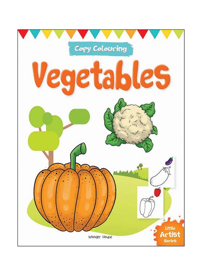 Copy Colouring Vegetables Paperback English by Wonder House - 43296 - Image 1