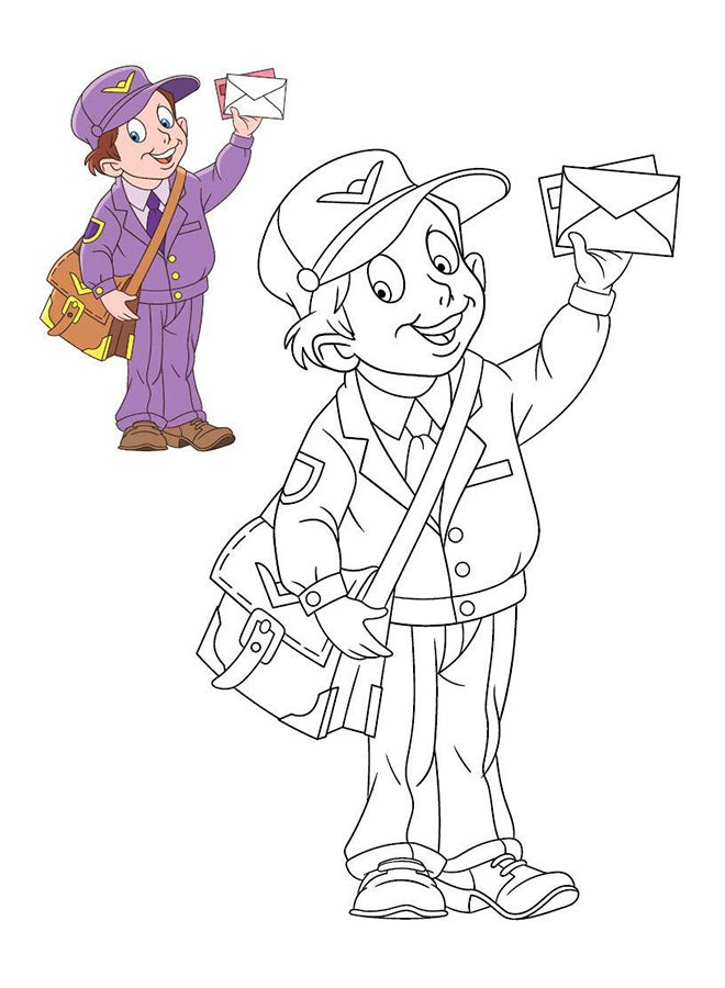 Copy Colouring Professions Paperback English by Wonder House - 43296 - Image 2