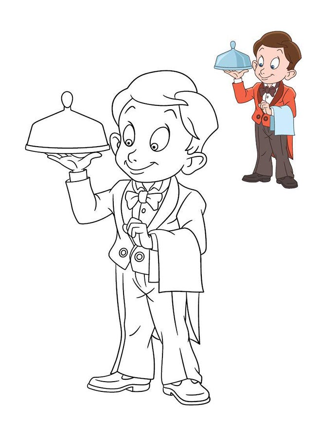 Copy Colouring Professions Paperback English by Wonder House - 43296 - Image 4