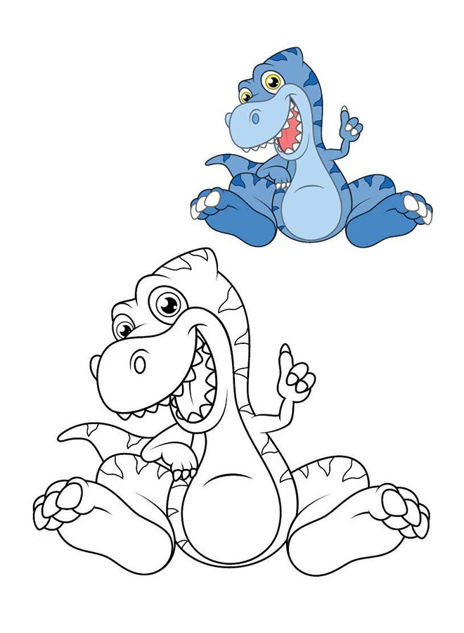 Copy Colouring Dinosaurs Paperback English by Wonder House - 43296 - Image 3