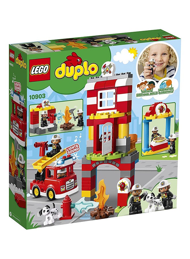 LEGO - 10903 Duplo Fire Station Building Toy 2+ Years - Image 1