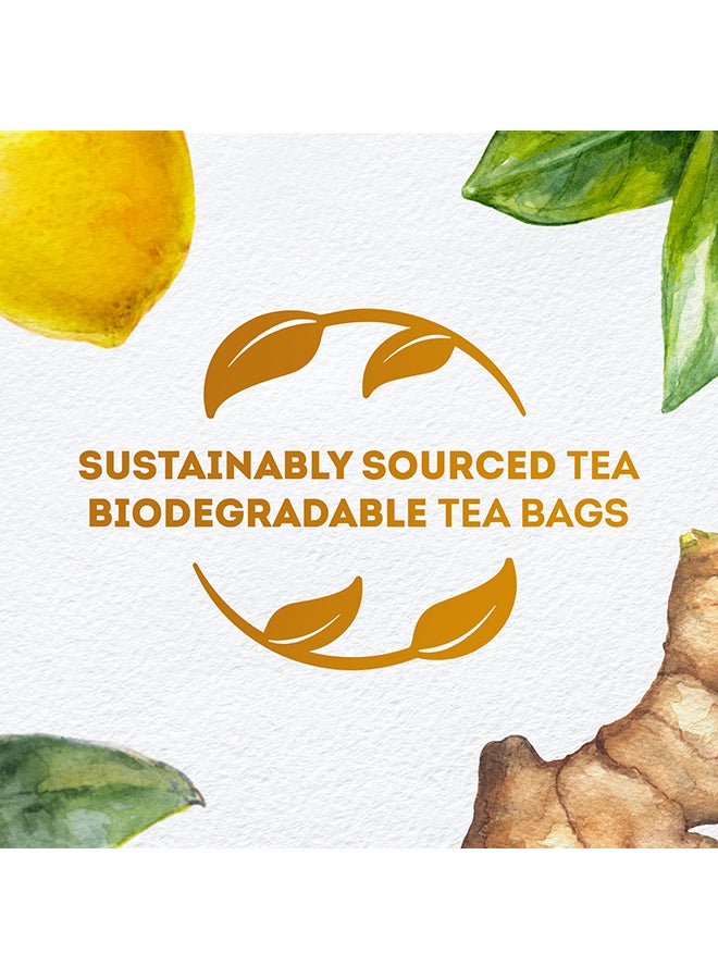 Lipton - Herbal Infusion Tea Lemon And Ginger, 20 Teabags 32grams - Image 1