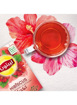 Herbal Infusion Tea Hibiscus 20 Teabags Puro 2grams Single - view 4