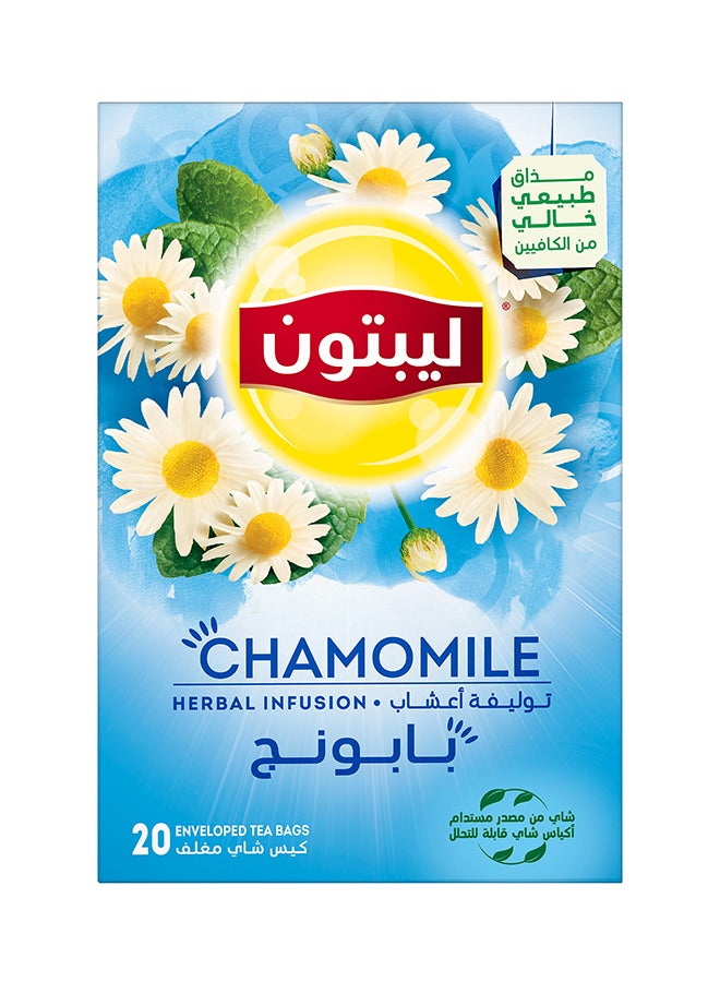 Lipton Herbal Infusion Tea Chamomile 20 Bags 1grams  - Image 1