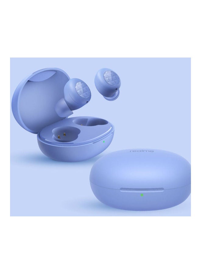 realme - Buds Q2 Wireless Bluetooth In-Ear Earbuds With Mic Blue - Image 1