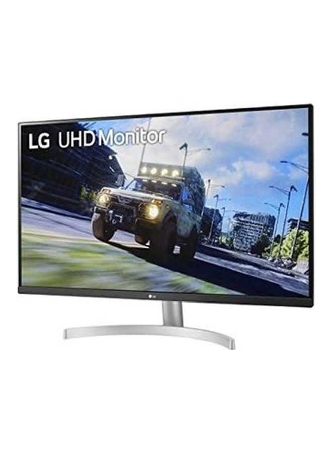 LG - 32-Inch 4K UHD Monitor (3840x2160) with HDR10, AMD FreeSync, MAXXAUDIO, Game Mode, Virtually Borderless Design, Dynamic Action Sync - 32UN500-W W silver - Image 1