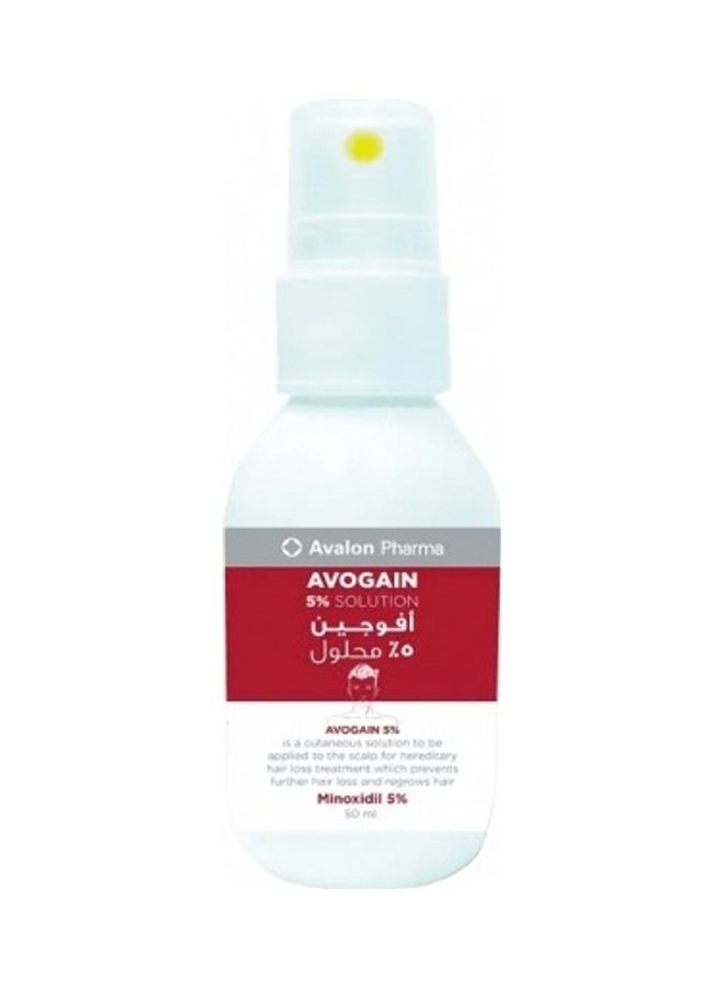 Avalon Pharma - Avogain 5% Minoxidil Spray Solution For Men Clear - Image 1