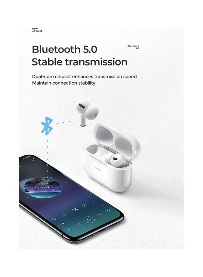 JOYROOM - JR-T03S Pro TWS Bluetooth Noise Cancelling Technology Earphones with Microphone, Anti counterfeit without Pop up white - Image 1