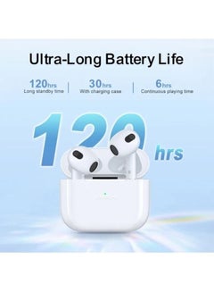 JOYROOM JR-T03S PLUS TWS Bluetooth Wireless Headset, Dual-Core Chip wiith Ultra Long Time Battery white  - Image 3