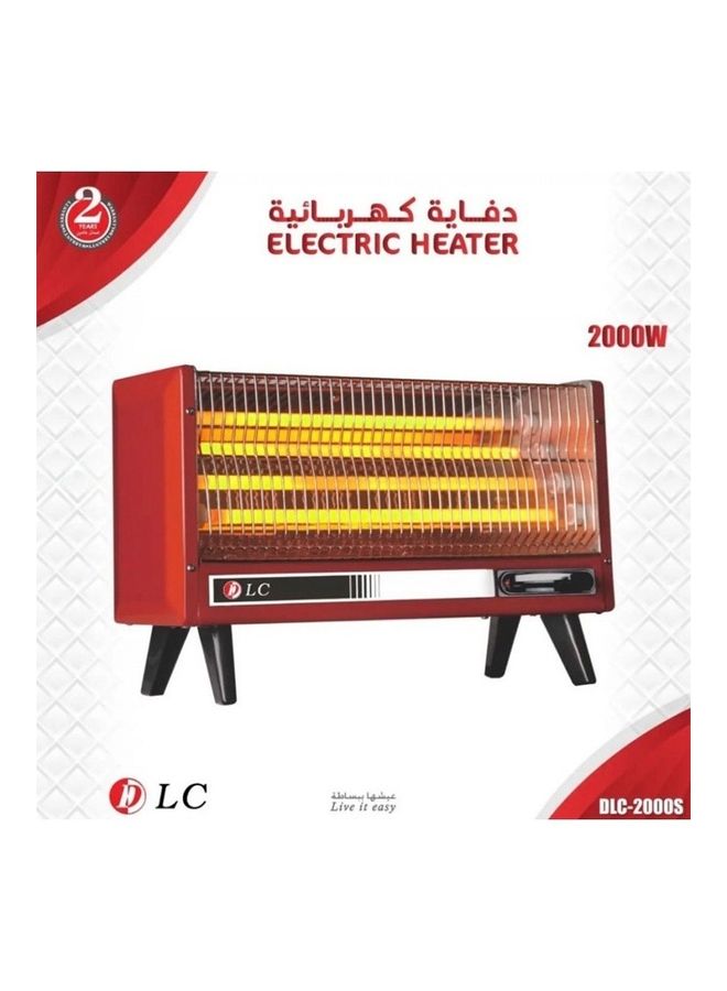 DLC Electric Heater 2000.0 W DLC-2000S Red - Image 2