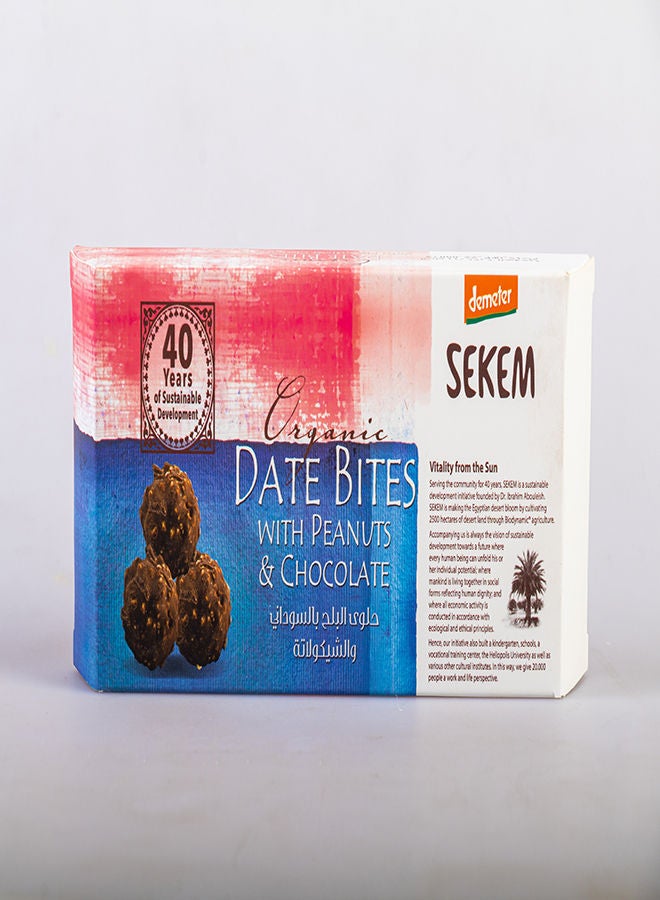 شرائح التمر بالفول السوداني والشوكولاتة 120جرام