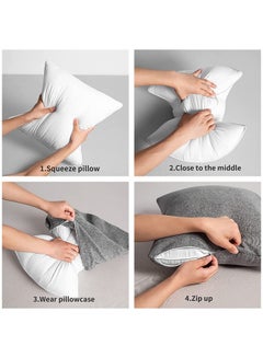 AL-HRAER Soft And Fluffy Cushion Filler Polyester White 45X45cm  - Image 4