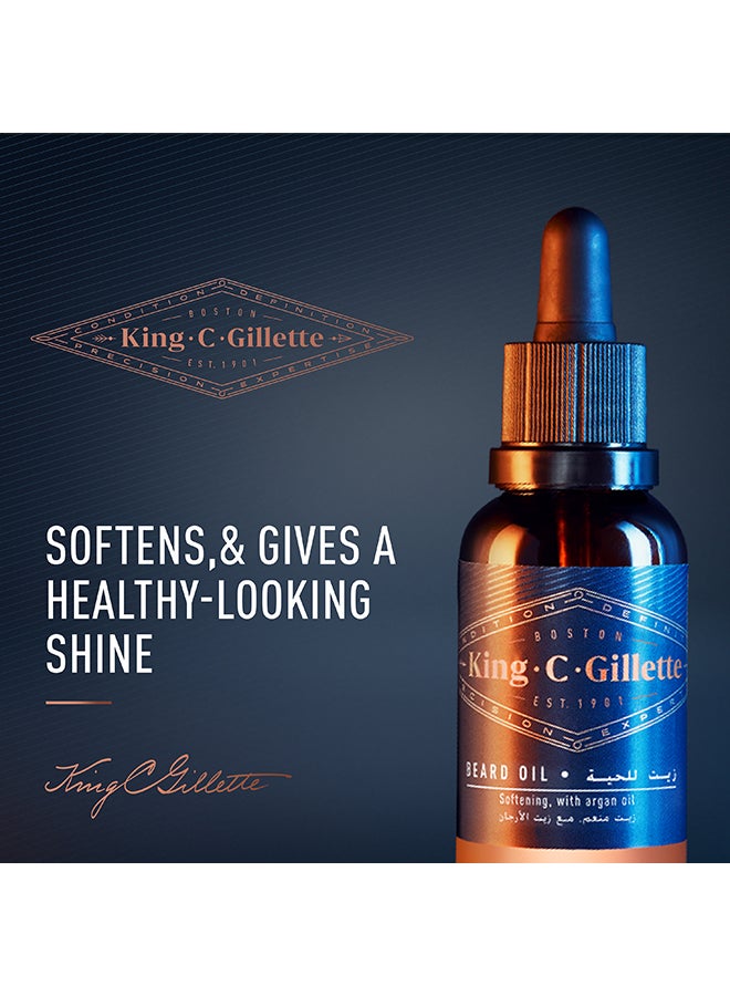 Gillette - King C Beard Oil 30ml - Image 1
