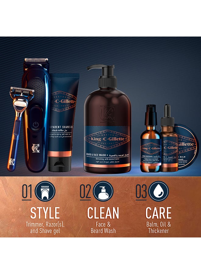 Gillette - King C Soft Beard Balm And Deep Conditioning With Cocoa Butter 100ml - Image 1
