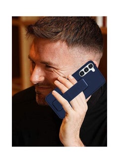 MARGOUN Samsung Galaxy S23 Plus Grip Case Magnetic Kickstand Cover with Foldable Hand Strap Dark Blue Dark Blue  - Image 2