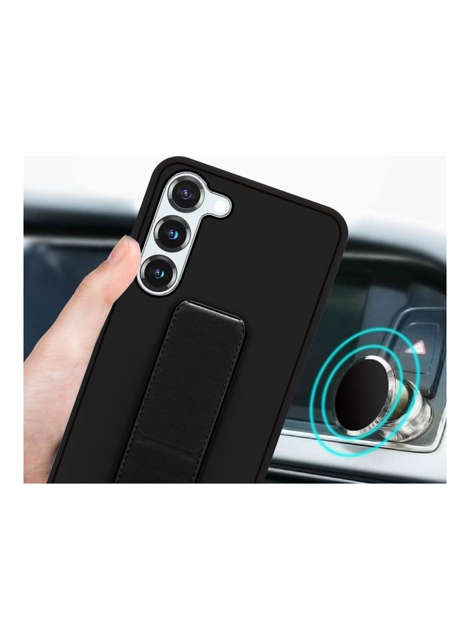 مارجون حافظة بمسند مغناطيسي لهاتف سامسونج جالاكسي S23 مع حزام يد قابل للطي باللون الأسود - Image 3