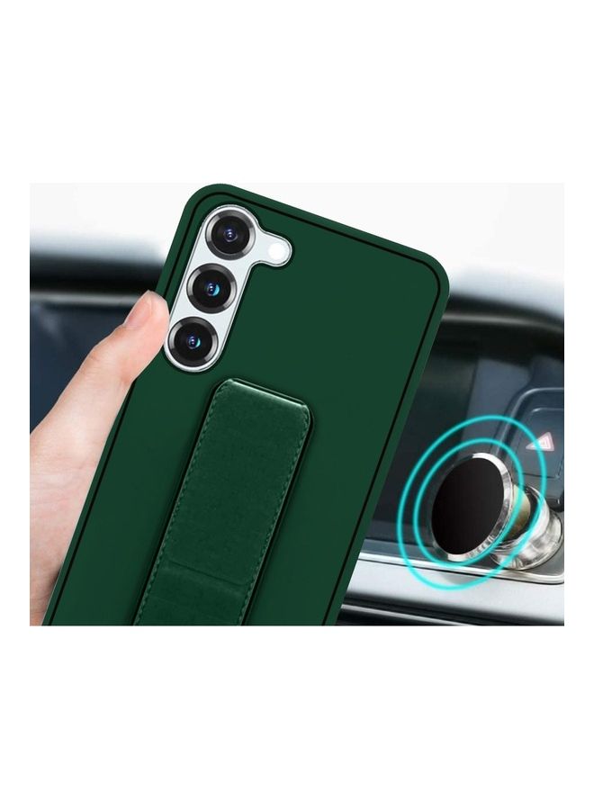 MARGOUN Samsung Galaxy S23 Plus Grip Case Magnetic Kickstand Cover with Foldable Hand Strap Green - Image 3