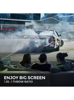 Wownect Android 9.0 Tv Led Projector 7000 Lumens/Screen Size Upto 300 Inchnative Res 1080P Full Hd Download Apps Bluetooth Wifi 4K Home Theater Gaming Video PROJ-WO-73-AN White  - Image 2