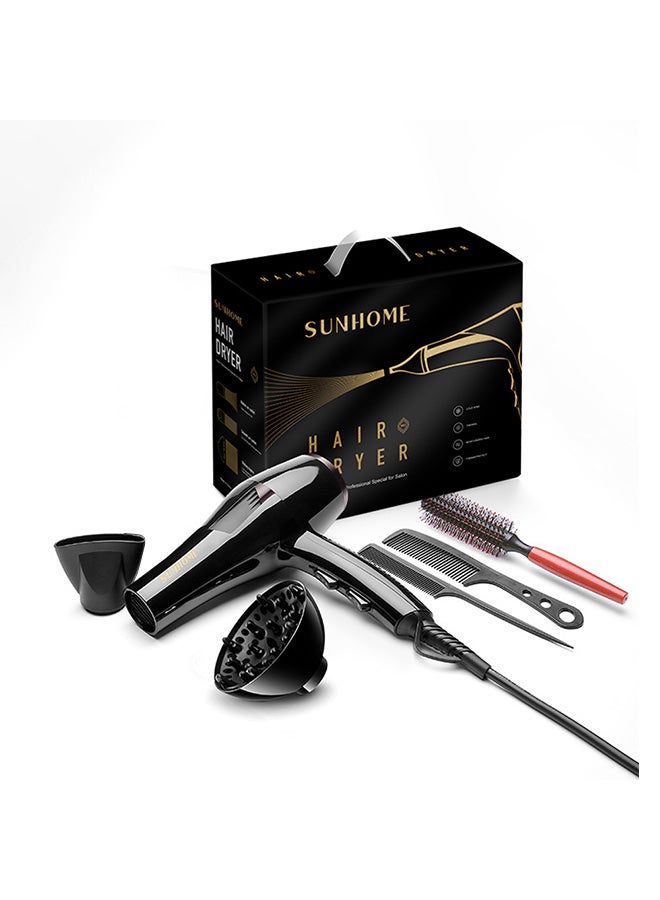 Sunhome - 6-Piece Professional Hair Dryer Set,2200W Black 250ml - Image 1