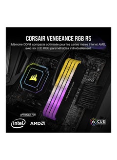 كورسير ذاكرة فينجينس للكمبيوتر المكتبي من كورسير بالفضاء اللوني RGB ار اس سعة 16 جيجا (2×8 جيجا) DDR4 3200 سي 16 من كورسير، (PC4-25600) ذاكرة الكمبيوتر المكتبي، اسود أبيض  - Image 3