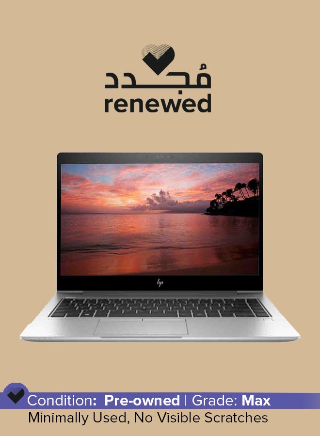 Renewed - EliteBook 840 G5 Business Laptop With 14-Inch HD Display,7th Generation Core i5/8GB DDR4 RAM/256GB SSD Hard/Windows 10 Pro English Silver
