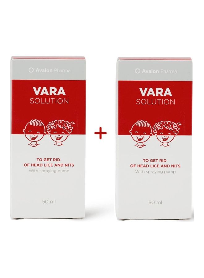 Avalon Pharma Vara Solution To Get Rid Of Head Lice And Nits With Spraying Pump Clear 50x2ml 