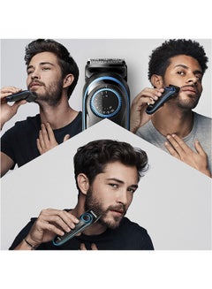 BRAUN Braun Beard Trimmer BT5240 With Precision Dial, 2 Combs And Gillette Fusion5 Proglide Razor Blue  - Image 3