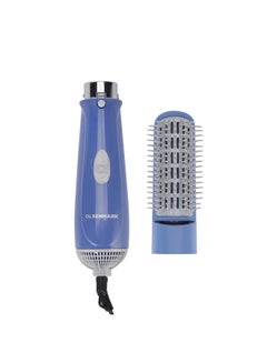 Olsenmark 2-In-1 Hair Styler With Three Temperature Settings, Includes A Concentrator And Blow Brush Blue/Grey  - Image 1