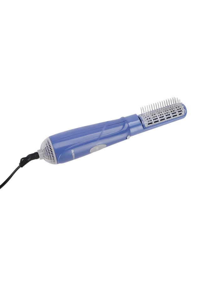 Olsenmark - 2-In-1 Hair Styler With Three Temperature Settings, Includes A Concentrator And Blow Brush Blue/Grey - Image 1