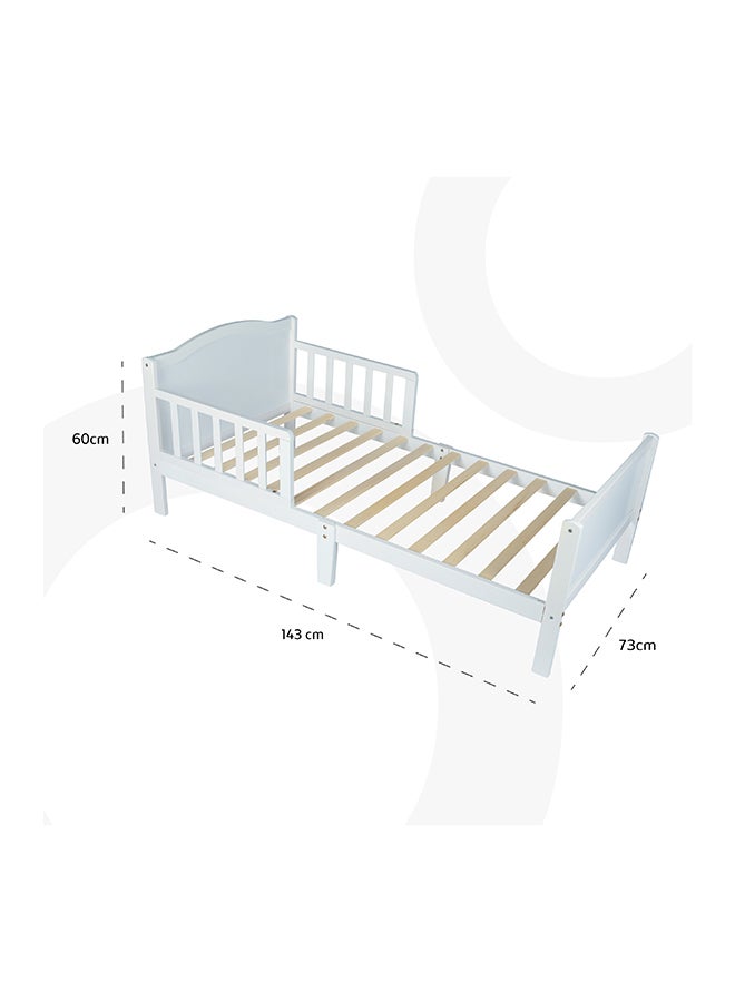 Moon Wooden Toddler Bed 143x73x60 With Mattress 140x70x10 Cm - Image 3
