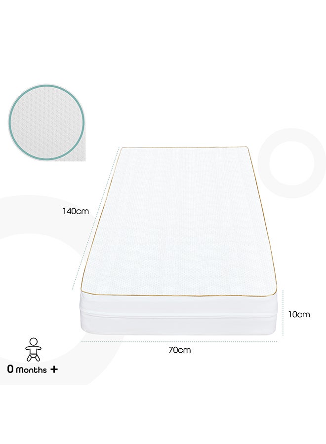 Moon Wooden Toddler Bed 143x73x60 With Mattress 140x70x10 Cm - Image 5