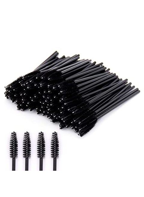 50 Piece Eyelash And Eyebrow Brush Set Black