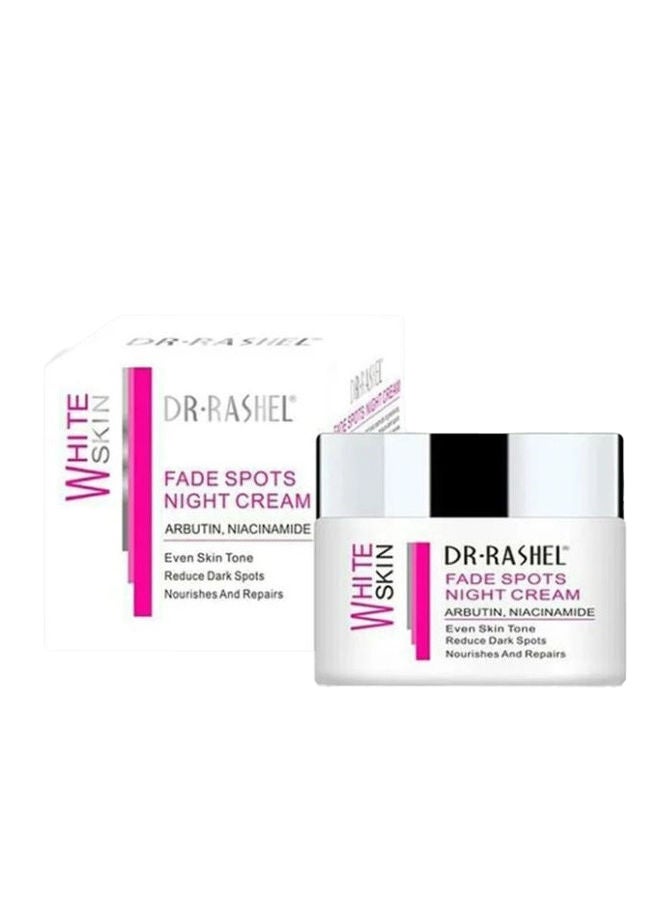 DR. RASHEL - White Skin Fade Spots Night Cream With Arbutin And Niacinamide White 50grams - Image 1