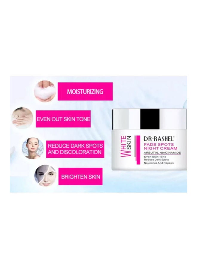 DR. RASHEL - White Skin Fade Spots Night Cream With Arbutin And Niacinamide White 50grams - Image 1