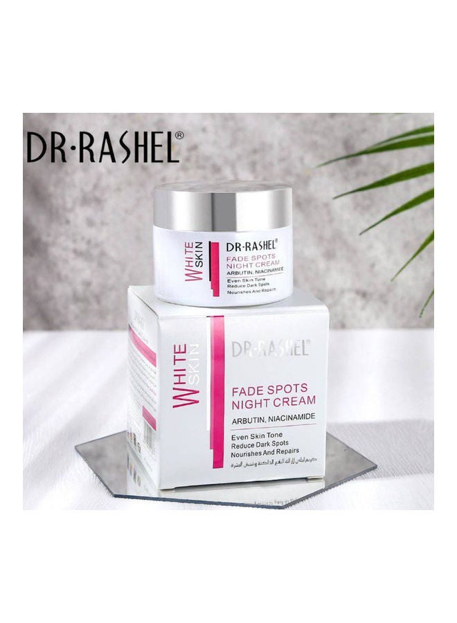 DR. RASHEL - White Skin Fade Spots Night Cream With Arbutin And Niacinamide White 50grams - Image 1