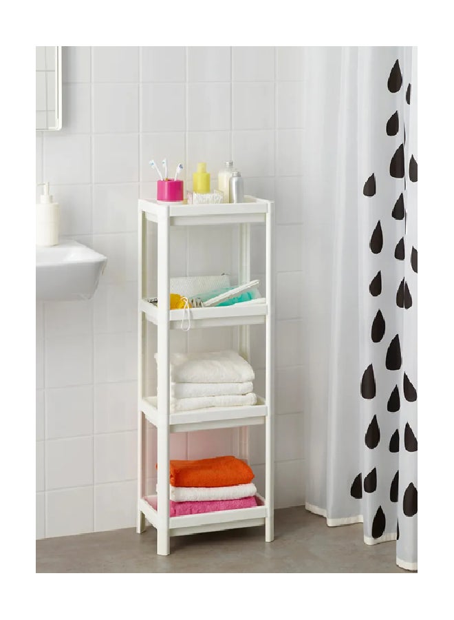 ALMUFARREJ Vesken Shelf Unit White 36x100cm  - Image 1