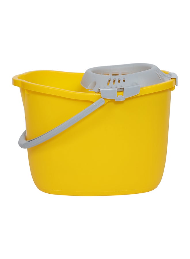 أبيكس دلو تنظيف 15 لتر مع عصارة قابلة للتكديس أصفر/رمادي 38x29x27سم - Image 2