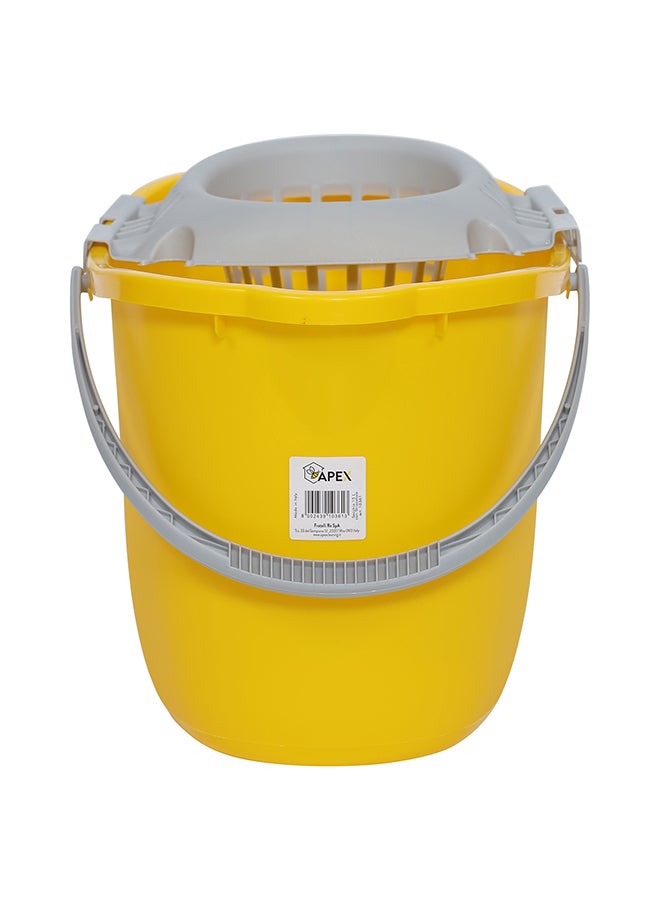 أبيكس دلو تنظيف 15 لتر مع عصارة قابلة للتكديس أصفر/رمادي 38x29x27سم - Image 3
