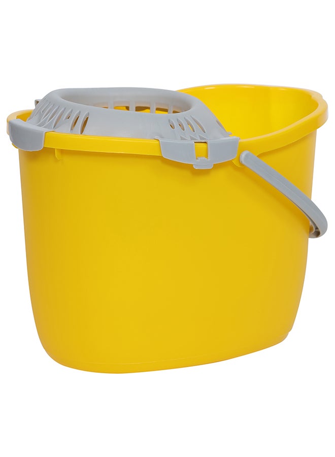 أبيكس دلو تنظيف 15 لتر مع عصارة قابلة للتكديس أصفر/رمادي 38x29x27سم - Image 4