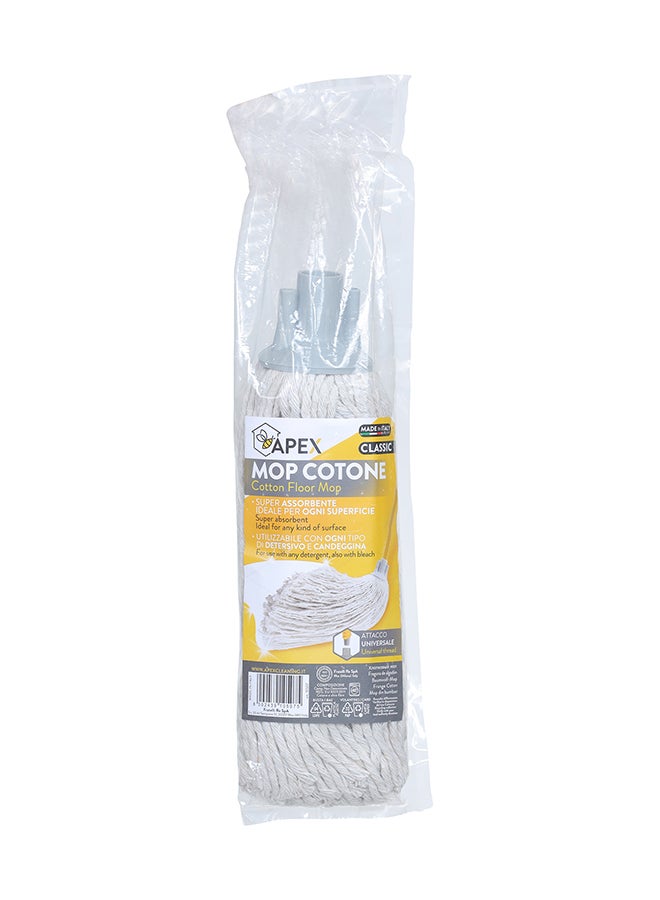 APEX - Cotton Floor String Mop Head Grey 0.2kg - Image 1