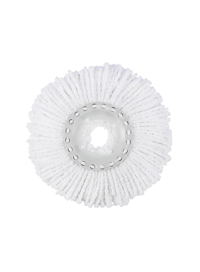 APEX Refill Cloth - Spin Mop Refill Cloth - Soft, High Quality, Round Shape, Excellent Performanance, Highly Resistent, Durable and Washable White 35x35x2cm  - Image 1