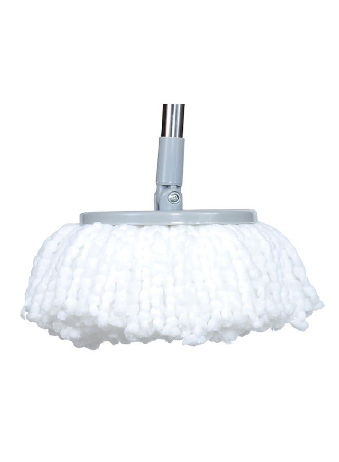 APEX Refill Cloth - Spin Mop Refill Cloth - Soft, High Quality, Round Shape, Excellent Performanance, Highly Resistent, Durable and Washable White 35x35x2cm  - Image 3