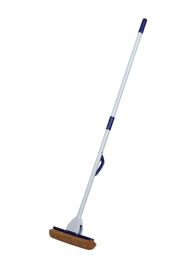 APEX Floor Cleaning Metal Roller Mop White/Blue 32cm  - Image 1