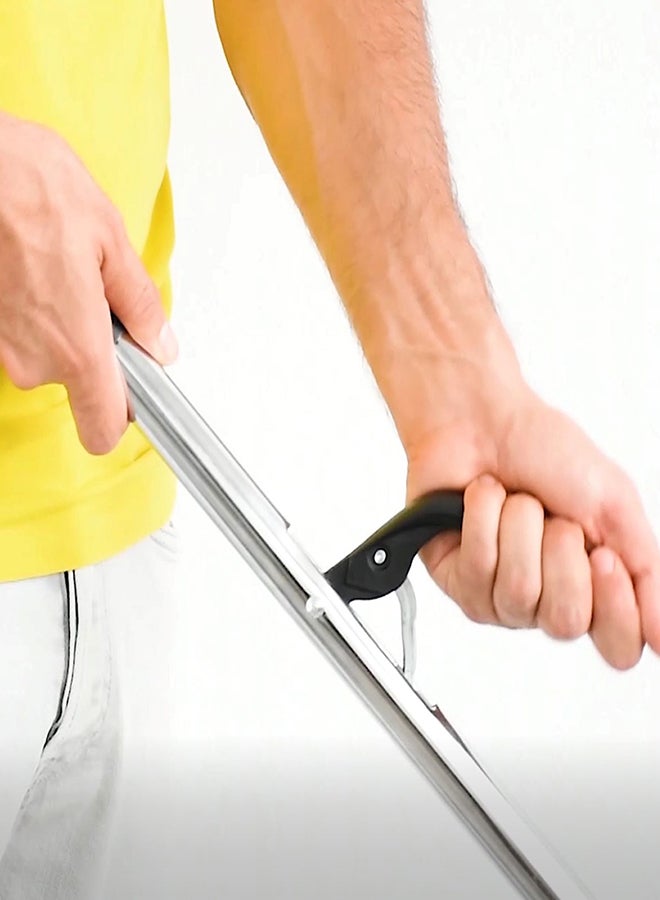 أبيكس - ممسحة دوارة من معدن الكروم لتنظيف الأرضيات متعدد الألوان 25سم - Image 1