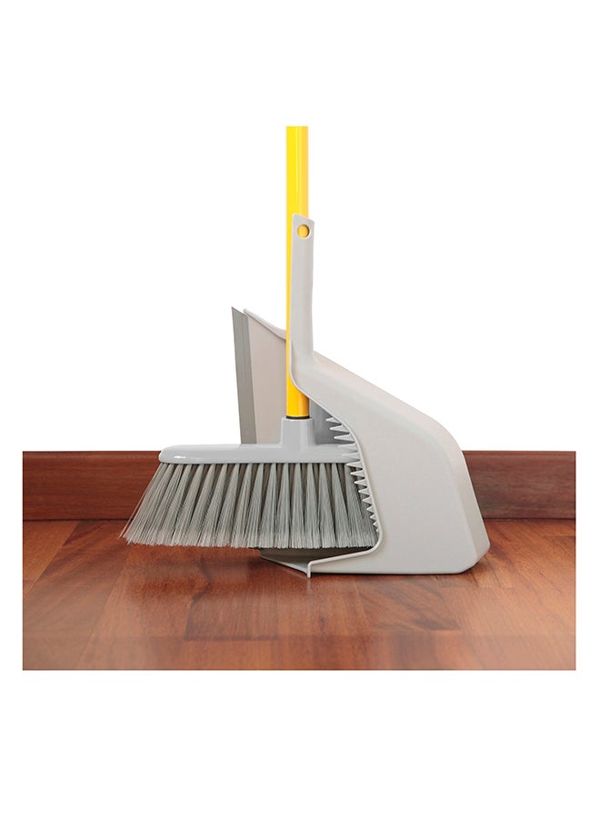 APEX - Broom And UP Dustpan Set Multicolour 35x10x131cm - Image 1