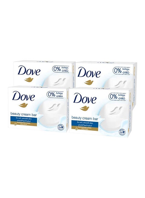 Beauty Cream Bar Soap White 135g Pack of 4