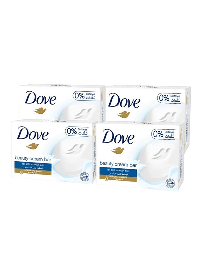 Dove Beauty Cream Bar Soap White 135g Pack of 4  - Image 1