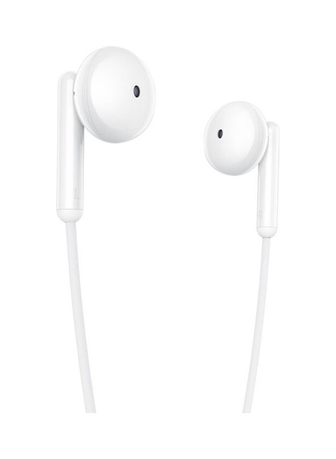 realme Buds Classic Headphones Wired 3.5mm Plug Sports Headphones with Built-in Microphone - White  - Image 2