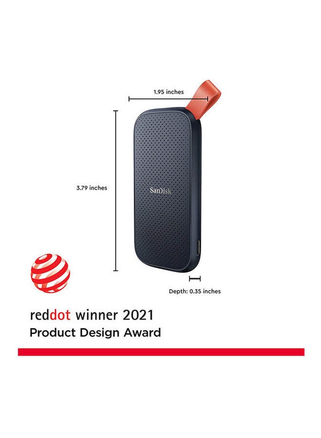 سانديسك - ارد SSD اكستريم بتصميم خارجي محمول بسعة 2 تيرابايت ومنفذ USB-C وUSB 3.1 1.0 TB - Image 1