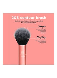 REAL TECHNIQUES Flawless Base Brush Set With Ultra Plush Custom Cut Synthetic Bristles And Extended Aluminum Ferrules To Build Coverage For Every Makeup Application 5 Piece Orange  - Image 5